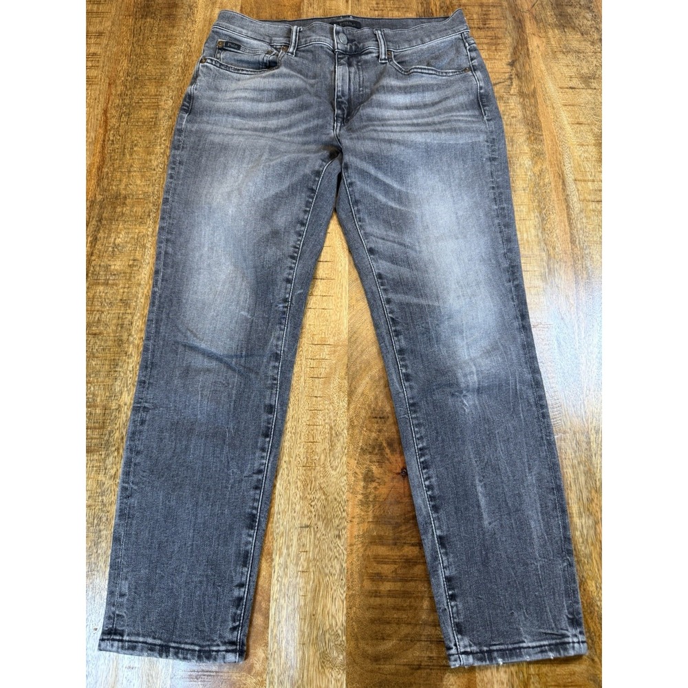 Polo Ralph Lauren Tompkins Skinny Crop Jeans Women 28 Gray Black Stretch